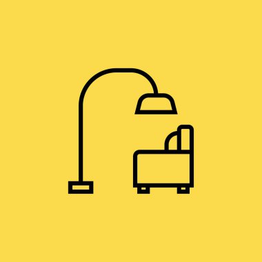 Salon simge illüstrasyon izole vektör işareti simgesi