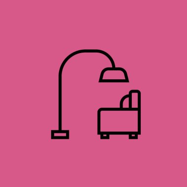 Salon simge illüstrasyon izole vektör işareti simgesi