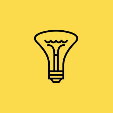 ampul simgesi illüstrasyon izole vektör işareti simgesi