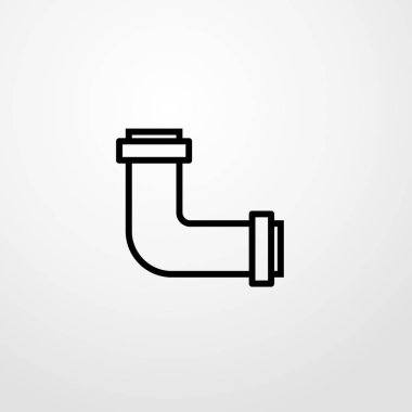 dikey çizgi simgesi illüstrasyon izole vektör işareti simgesi