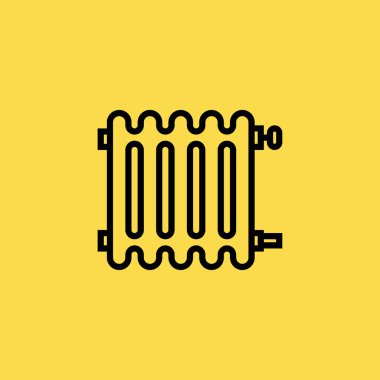 Radyatör simgesi illüstrasyon izole vektör işareti simgesi