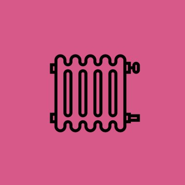 Radyatör simgesi illüstrasyon izole vektör işareti simgesi