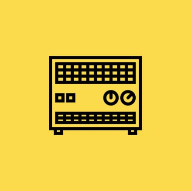 Radyatör simgesi illüstrasyon izole vektör işareti simgesi