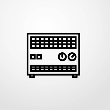 Radyatör simgesi illüstrasyon izole vektör işareti simgesi