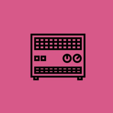 Radyatör simgesi illüstrasyon izole vektör işareti simgesi