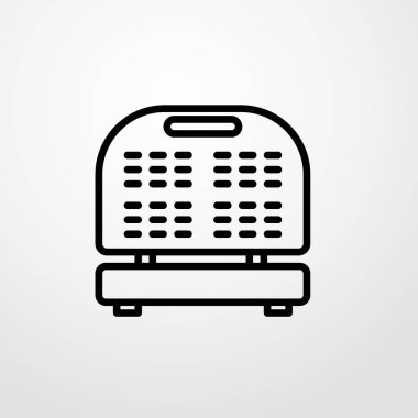 sandwitch makinesi simgesini illüstrasyon izole vektör işareti simgesi