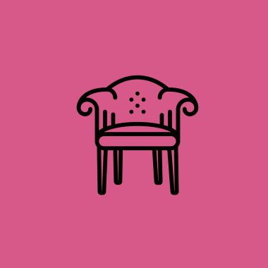 Kanepe simgesi illüstrasyon izole vektör işareti simgesi