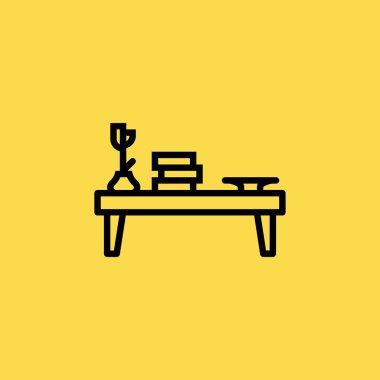 Tablo simgesini illüstrasyon izole vektör işareti simgesi