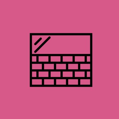 duvar simgesi illüstrasyon izole vektör işareti simgesi