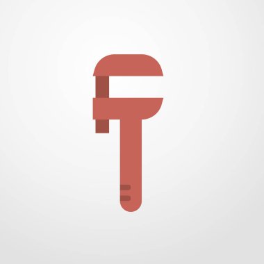 İngiliz anahtarı simgesini illüstrasyon izole vektör işareti simgesi