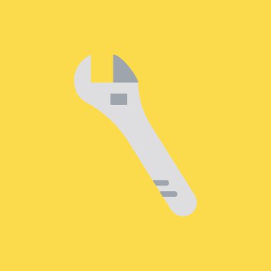 İngiliz anahtarı simgesini illüstrasyon izole vektör işareti simgesi