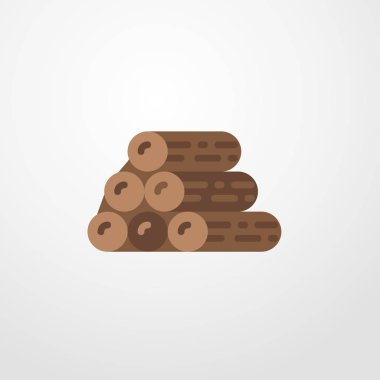 ahşap simgesi illüstrasyon izole vektör işareti simgesi