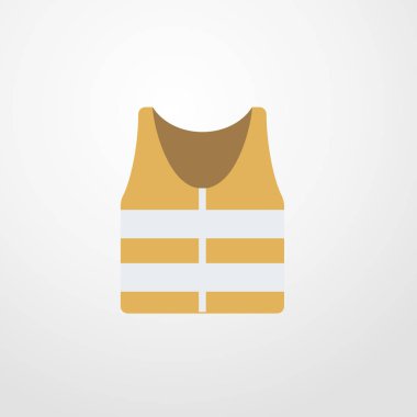 Yelek simgesi illüstrasyon izole vektör işareti simgesi