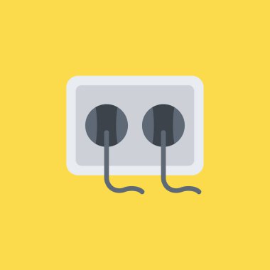 soket simgesi illüstrasyon izole vektör işareti simgesi