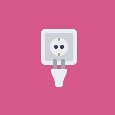 soket simgesi illüstrasyon izole vektör işareti simgesi
