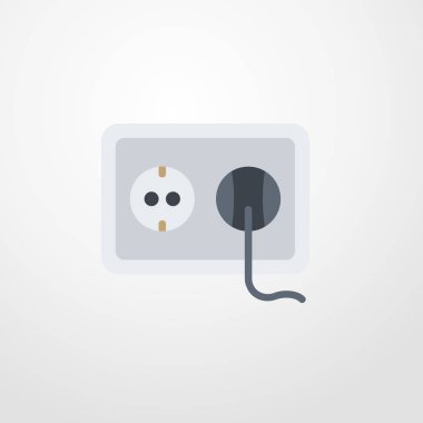 soket simgesi illüstrasyon izole vektör işareti simgesi