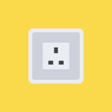 soket simgesi illüstrasyon izole vektör işareti simgesi