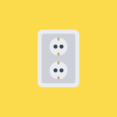 soket simgesi illüstrasyon izole vektör işareti simgesi