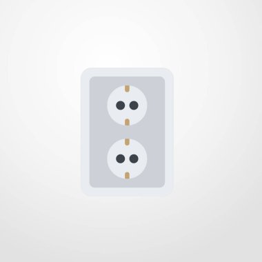 soket simgesi illüstrasyon izole vektör işareti simgesi