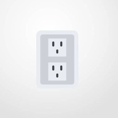 soket simgesi illüstrasyon izole vektör işareti simgesi