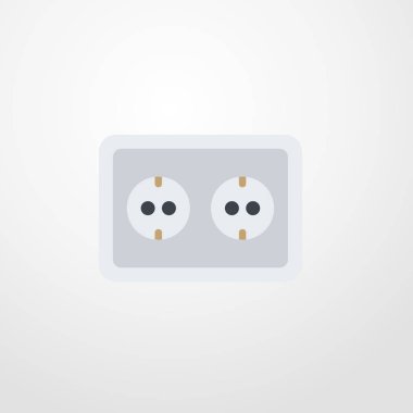 soket simgesi illüstrasyon izole vektör işareti simgesi