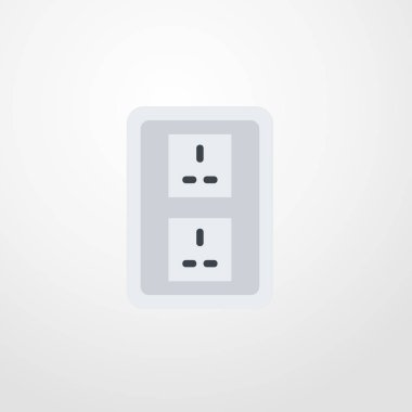 soket simgesi illüstrasyon izole vektör işareti simgesi