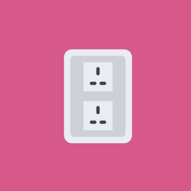 soket simgesi illüstrasyon izole vektör işareti simgesi