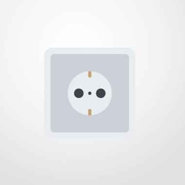 soket simgesi illüstrasyon izole vektör işareti simgesi