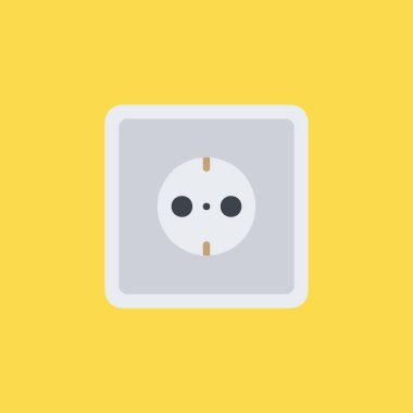 soket simgesi illüstrasyon izole vektör işareti simgesi