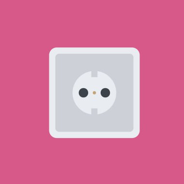 soket simgesi illüstrasyon izole vektör işareti simgesi