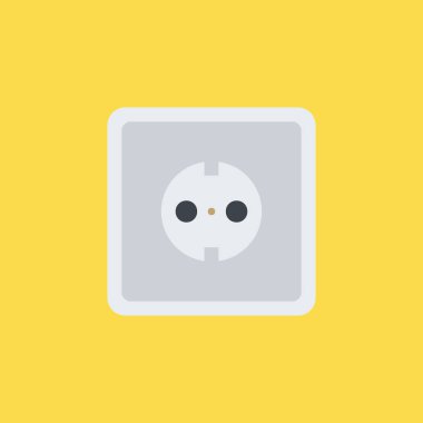 soket simgesi illüstrasyon izole vektör işareti simgesi