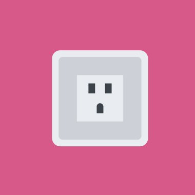 soket simgesi illüstrasyon izole vektör işareti simgesi