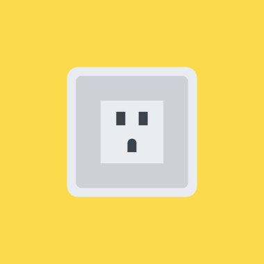 soket simgesi illüstrasyon izole vektör işareti simgesi