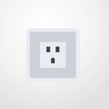 soket simgesi illüstrasyon izole vektör işareti simgesi