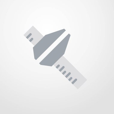 Cetvel simgesi illüstrasyon izole vektör işareti simgesi