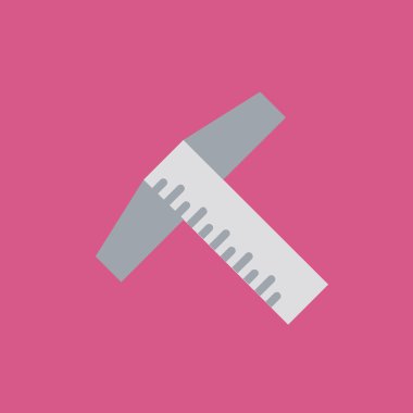 Cetvel simgesi illüstrasyon izole vektör işareti simgesi