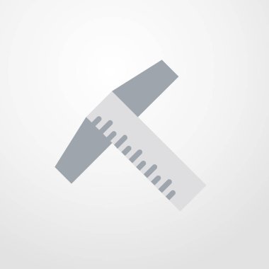 Cetvel simgesi illüstrasyon izole vektör işareti simgesi