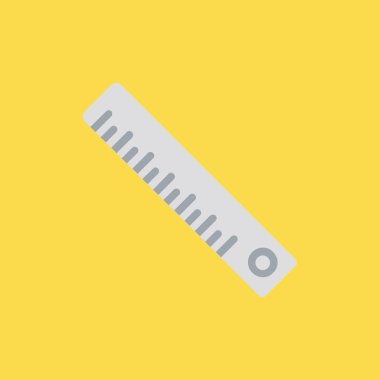 Cetvel simgesi illüstrasyon izole vektör işareti simgesi