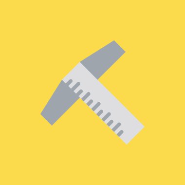 Cetvel simgesi illüstrasyon izole vektör işareti simgesi