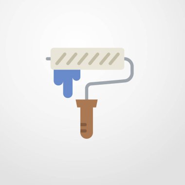 Boya silindiri simgesi illüstrasyon izole vektör işareti simgesi