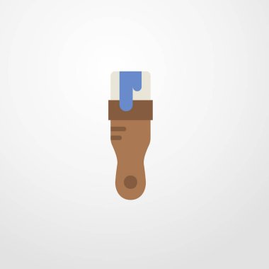 boya fırça simgesini illüstrasyon izole vektör işareti simgesi