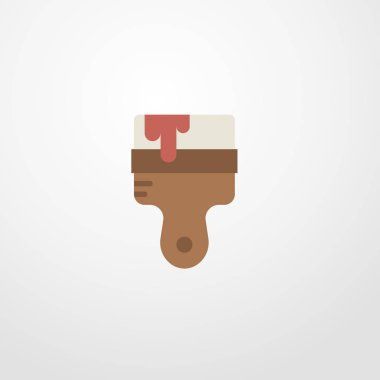 boya fırça simgesini illüstrasyon izole vektör işareti simgesi