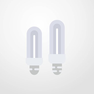 ampul simgesi illüstrasyon izole vektör işareti simgesi