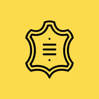 kumaş deri simgesi illüstrasyon izole vektör işareti simgesi