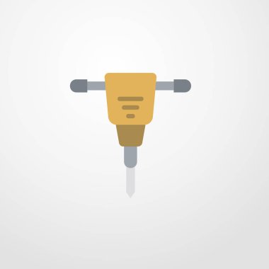 Jackhammer simgesi illüstrasyon izole vektör işareti simgesi