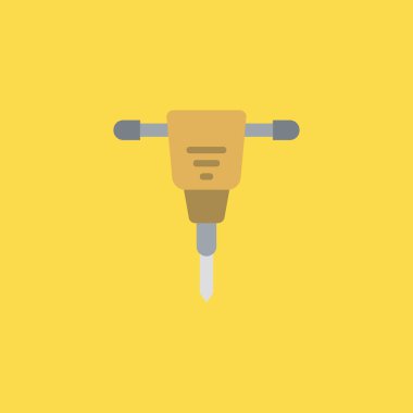 Jackhammer simgesi illüstrasyon izole vektör işareti simgesi