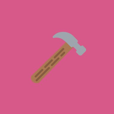 çekiç simgesi illüstrasyon izole vektör işareti simgesi