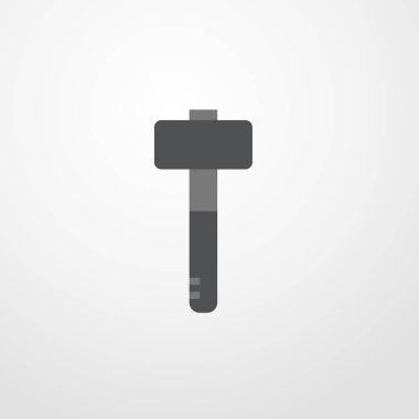 çekiç simgesi illüstrasyon izole vektör işareti simgesi