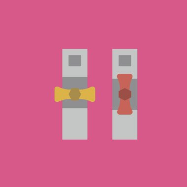 gaz boru simgesi illüstrasyon izole vektör işareti simgesi