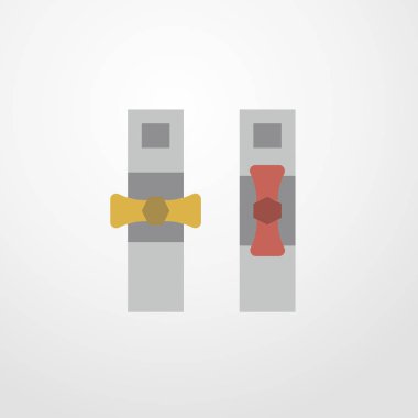 gaz boru simgesi illüstrasyon izole vektör işareti simgesi